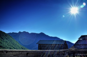 photo des alpes dans la vallee du queyras
