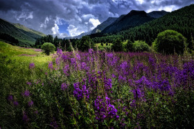 photo des alpes dans la vallee du queyras