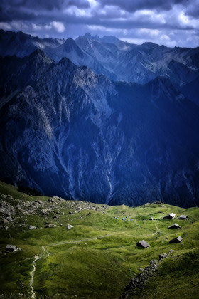 photo des alpes dans la vallee du queyras