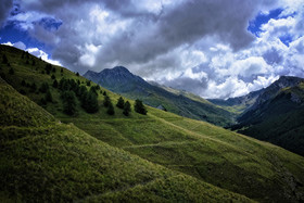 photo des alpes dans la vallee du queyras
